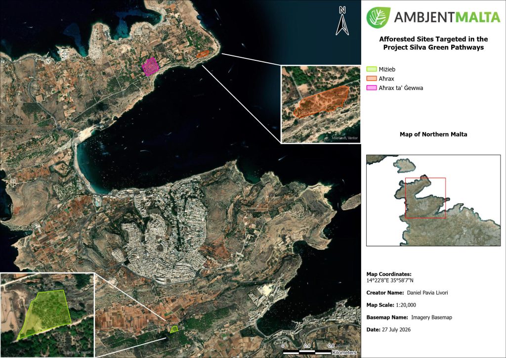 Silva Green Pathways project map