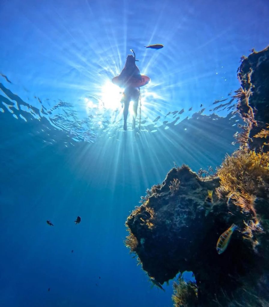 Diver exploring a Marine Protected Area in Malta