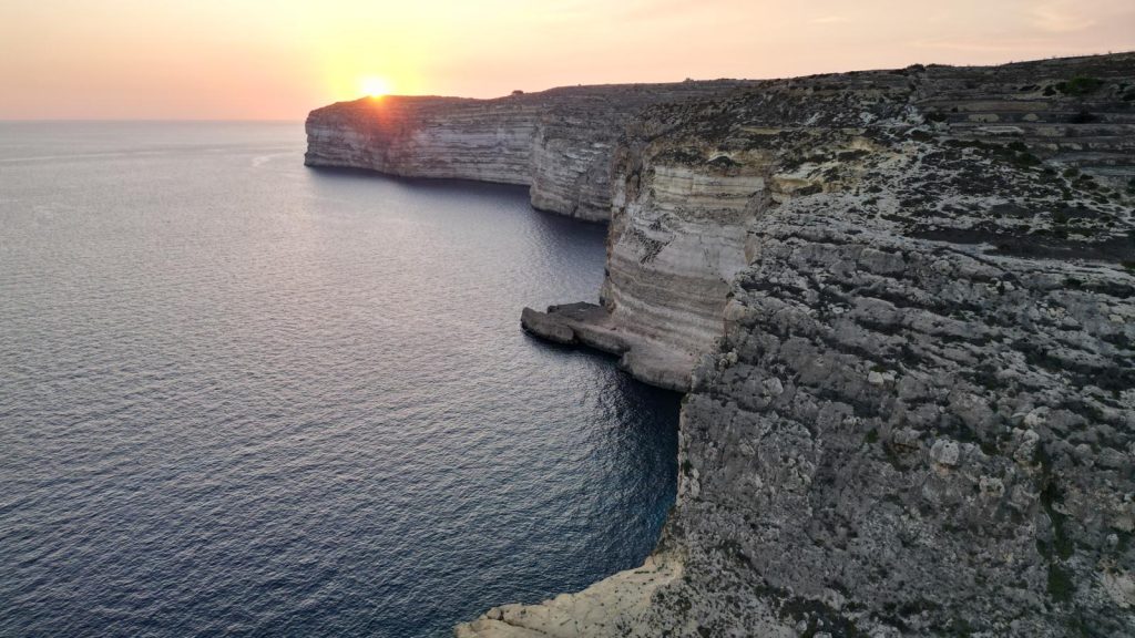 Coastal cliffs bordering a Marine Protected Area