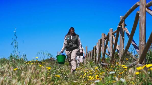 Nature Stewards monitoring Natura 2000 site